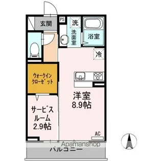 コンフォート征矢野【2階】の間取り
