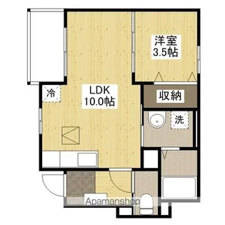 クレール立戸【1階】の間取り