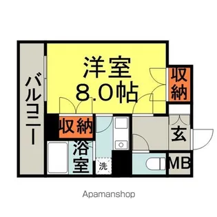 キャンパスシティ太宰府【6階】の間取り