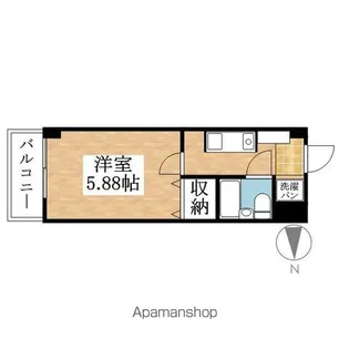 レジデンスヒカリ【205号室】の間取り
