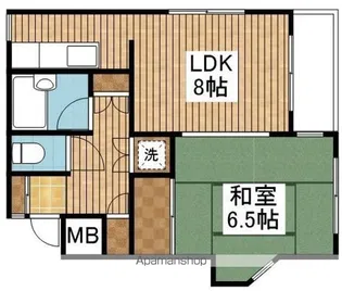 メゾンブランシュ浜浦【2階】の間取り