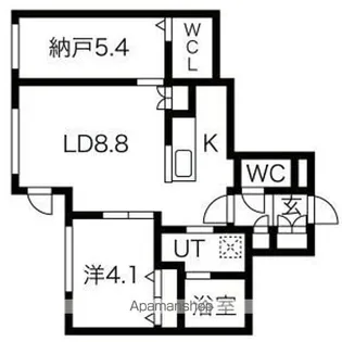 PINO KITAMARUYAMA【1階】の間取り
