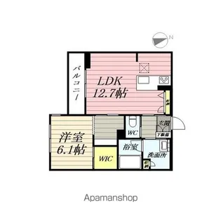 WAKURAS堰場【1階】の間取り