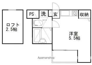 プライオリティ本中山【3階】の間取り