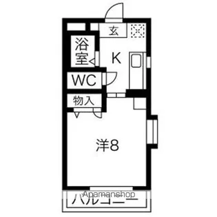 ホーメスト鳥羽見【3階】の間取り