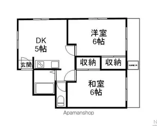 ハイツ堅田【101号室】の間取り