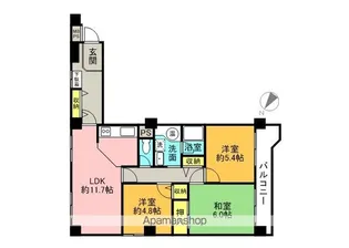 メゾン横浜岡野町【201号室】の間取り