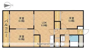 メルヴェーユ【3階】の間取り