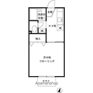 1Kの間取り画像