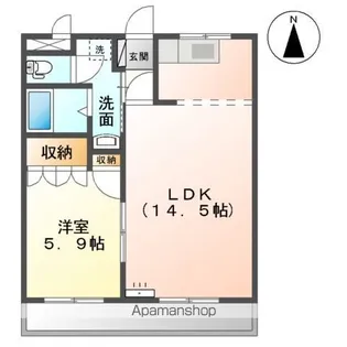 Belle Ciel(ベル シエル)【2階】の間取り