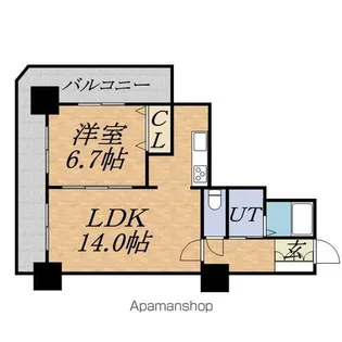 PRIME URBAN札幌 RIVER FRONT【11階】の間取り