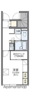 レオパレスサン秋竹【1階】の間取り