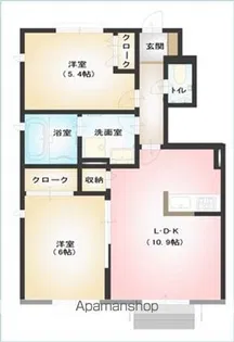ソラーナ土居田【1階】の間取り