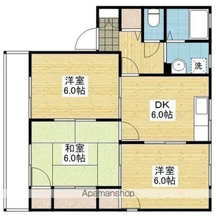 セジュール北斎院 A棟【202.号室】の間取り