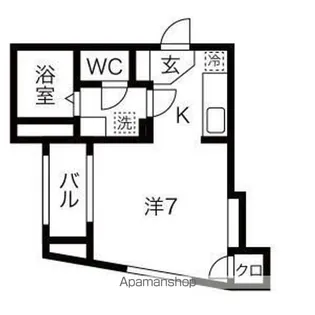 IL MIO CAMPO【1号室】の間取り
