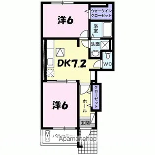 セプト・クルール【1階】の間取り