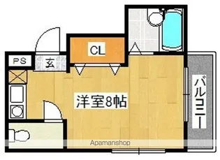 ハイローズ北花田【3階】の間取り