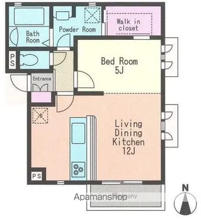 神奈川県横浜市中区本牧元町【アパート】の間取り
