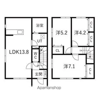 シェモア【A-1号室】の間取り