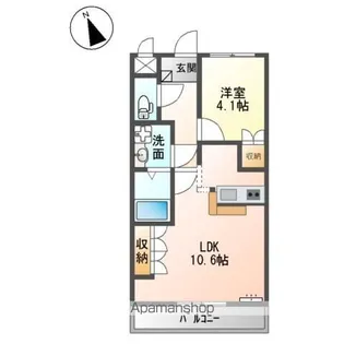 ソレイユ・ビアン【2階】の間取り