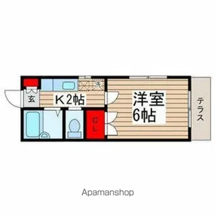 鈴木ハイム【1階】の間取り