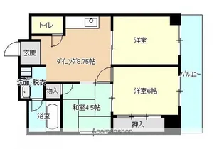 ビレッジ岩崎【205号室号室】の間取り