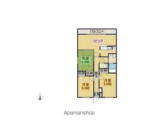カーサコスタリオ【201号室】の間取り