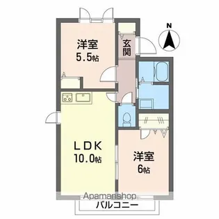 セフィラメント一色 A棟【2階】の間取り