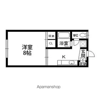 ジュンヌ【103号室】の間取り