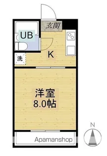 ビューラータカノ【3階】の間取り