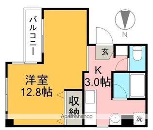 金子橋マンション【4階】の間取り