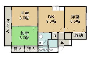 パラシオン旭【2階】の間取り