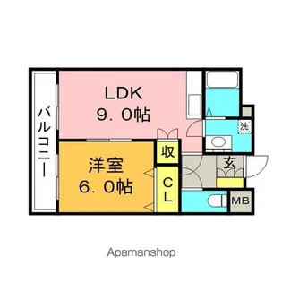 ベルセゾンⅡ【201号室】の間取り