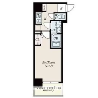 SーRESIDENCE堺市駅前【1107号室】の間取り