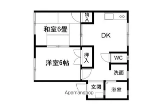 フレグランス六本木【1101号室】の間取り