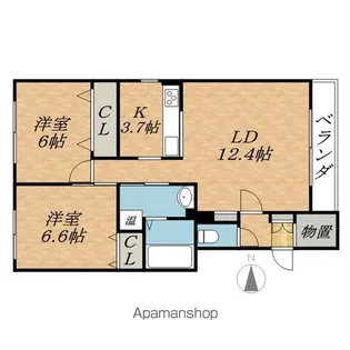 LE COFFRET 517【1階】の間取り