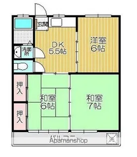 GKハイツ【202号室】の間取り