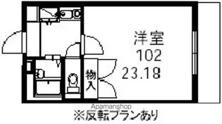 レオパレス文京【204号室】の間取り