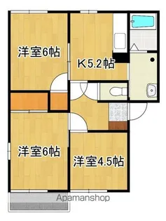 メゾン・ド・久保 B棟【202号号室】の間取り