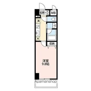 パークソレイユ新潟駅前【1階】の間取り