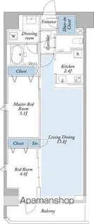 グランカーサ両国ヴェルデ【2階】の間取り