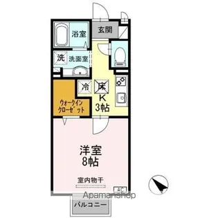 ジュネス下新【1階】の間取り