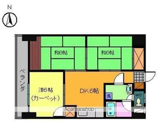第84杉フラット【303号室】の間取り