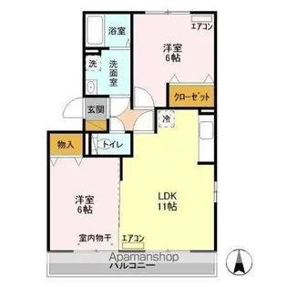 ラフォーレ上ノ台 C【3階】の間取り