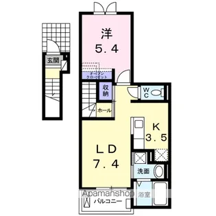 ノイクラール【2階】の間取り