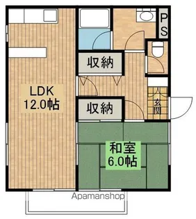 クレセントD【101号室】の間取り