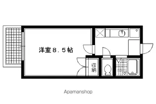 銀頂ハイツ【202号室】の間取り