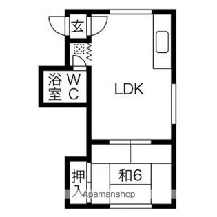 A COURT【E号室】の間取り
