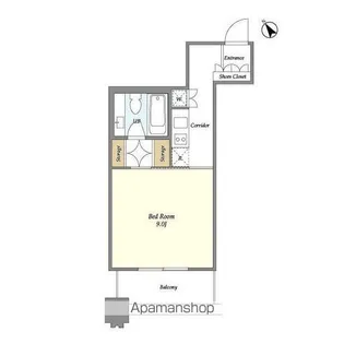 1Rの間取り画像