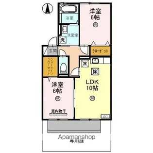 リビングタウン渕 B【1階】の間取り